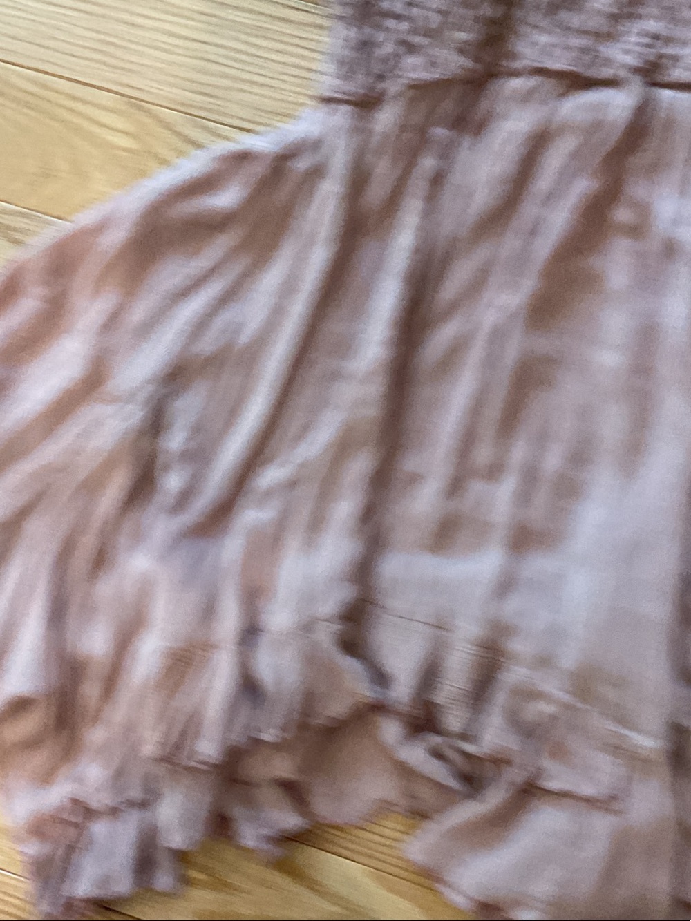 Free People Adella Slip Dress Lace-Trim Pleated Mini Blush Pink small whimsigoth - Picture 11 of 14